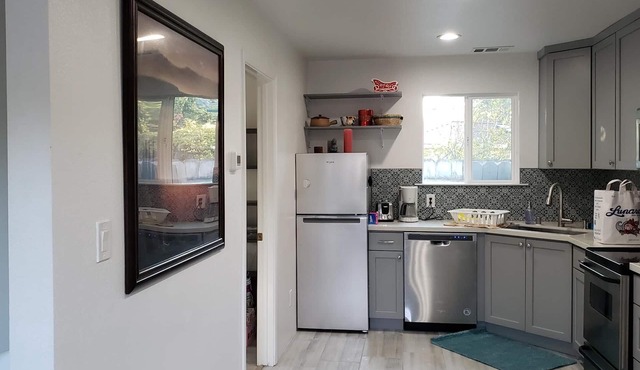 Entire Remote work, pet-friendly (dog door), 2 bed/2 bath fully furnished house