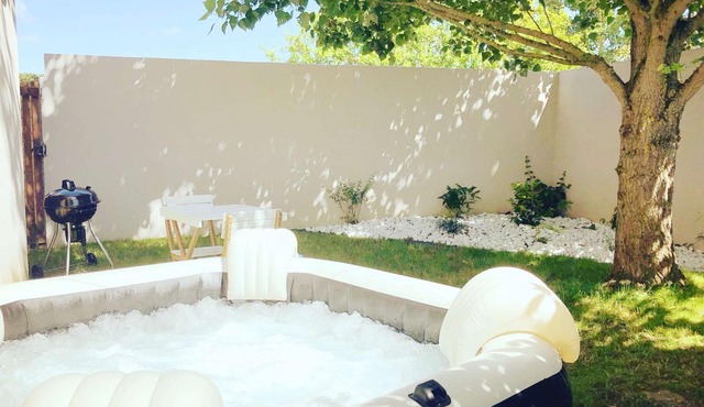 Estrella jardin et spa (option) à la mer proche tous commerces