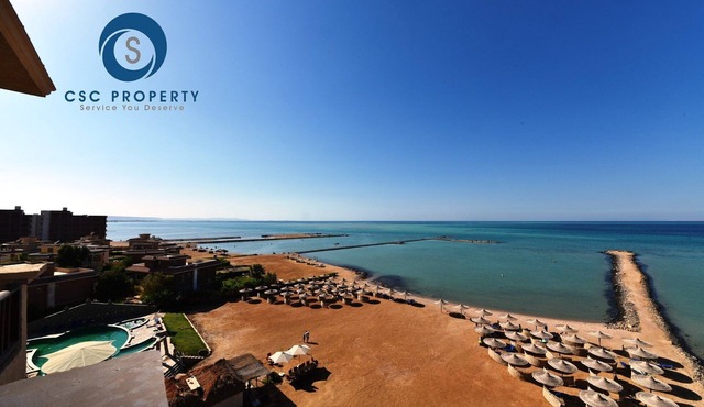 European standard studio with beautiful sea view and private beach
