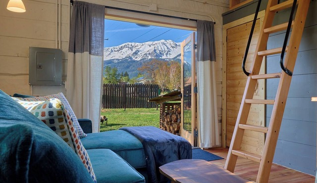 EVERYTHING IS NEW! Adorable Tiny Log Cabin with Awesome Views, Walk Everywhere