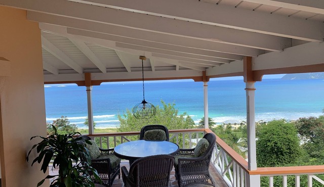 Exceptional design, spacious covered decks, super views, set in Long Bay Estate