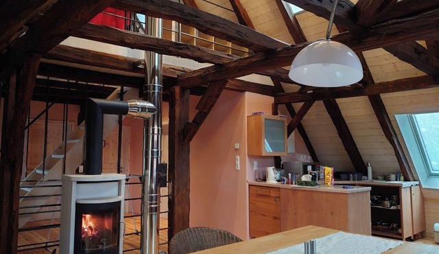 Exceptional vacation apartment in a converted barn in the Stromberg Nature Park