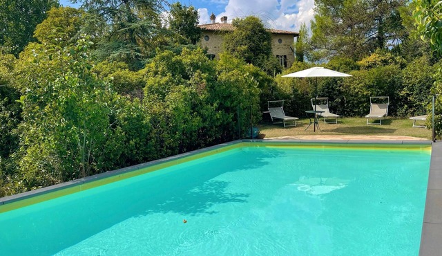 exclusive beautiful villa plus pool, grounds and pool house - sleeps 12 guests