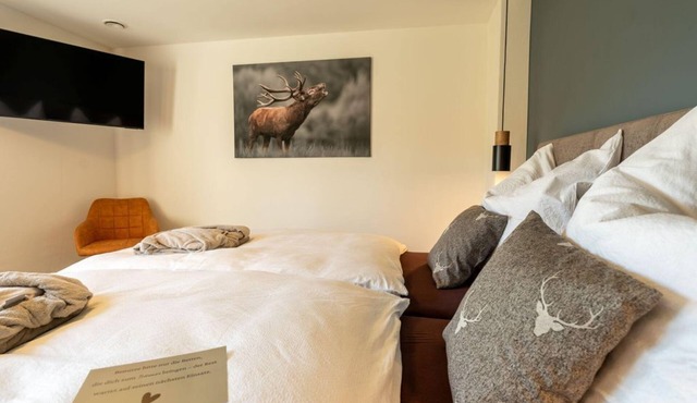 Exclusive suite with whirlpool, sauna 1-2 persons - Ferienhaus Im Lachergarten