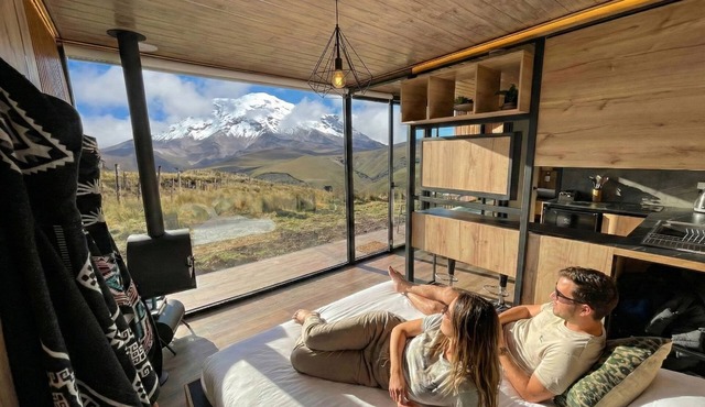 Exclusive tiny house facing Chimborazo at 4000 msnm