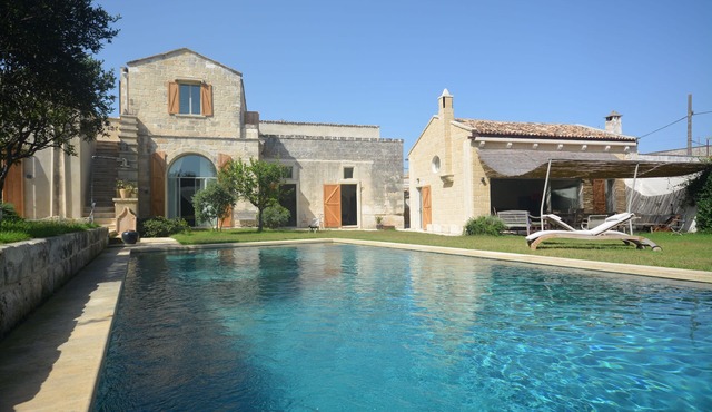 Exclusive villa near Otranto, with garden and swimming pool in a small town