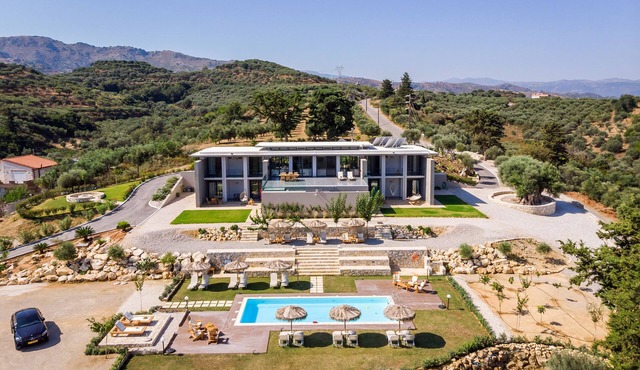 Executive 9 bedroom villa with a heated pool