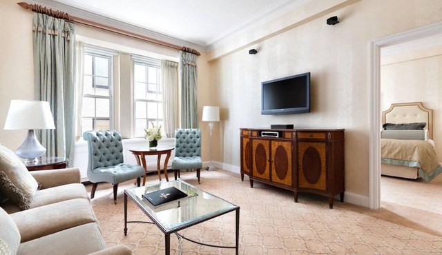Executive Suite Interior View King Bed, The Pierre NYC | 2 Units