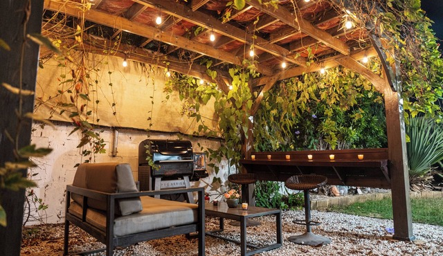 Expansive Paradise with Private Jacuzzi and Tropical Patio