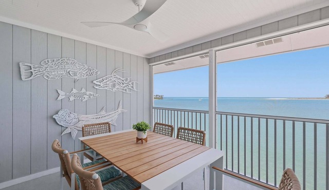 Experience luxury at Unit 84, a stunning 2-bedr 2-bath Gulf view condo in Boca Grande