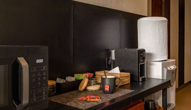 Experience the perfect blend of natural elements and modern design in this room