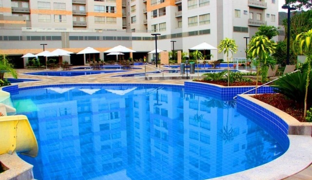 Experimente o Park Veredas Flat - ao Lado do Hot Park com Vistas Para a Piscina