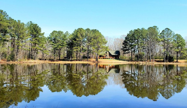 Families reconnect at Private Lakefront Log Cabin w/Hot Tub, Kayaks, Fishing!