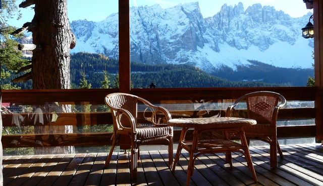 fantastic view on Rosengarten and Latemar