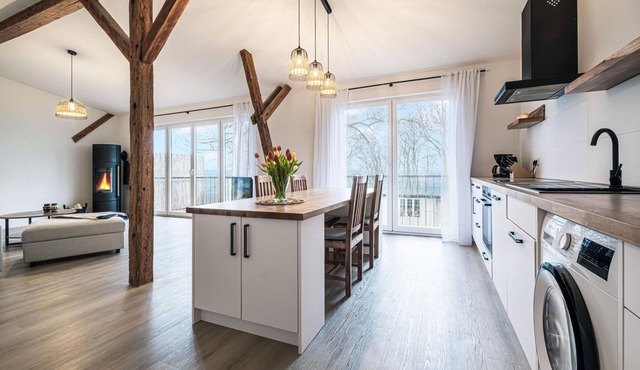 Favorite place by the sea - east barn on Mühlendamm with sea view, stove and sauna