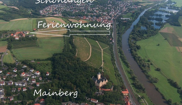Feriendomizil mit Sonnenterrasse oberhalb des Mainberger Schlosses