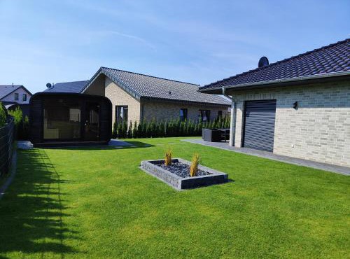 Ferienhaus Devilina mit Sauna und Kamin am Harkebrügger See