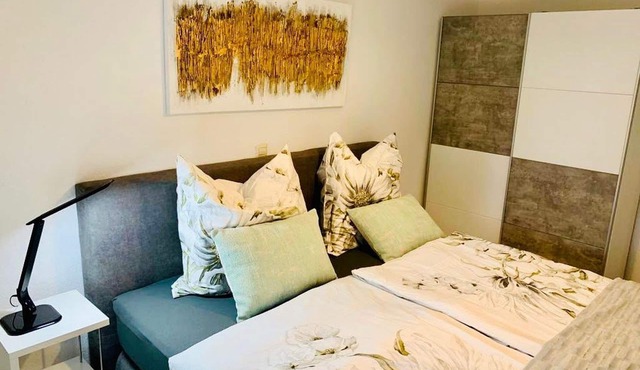 Ferienwohnung, 50qm mit Gartenterrasse, 1 Schlafzimmer, max. 3 Personen