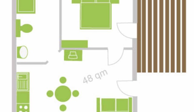 Ferienwohnung 4 - 48qm - Weichaer Hof FBS Sonja Fritsch & Hagen Schmidt GbR