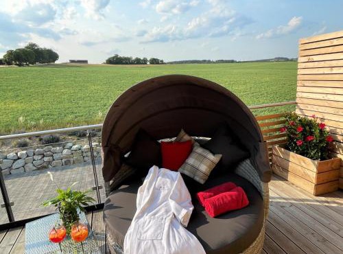 Ferienwohnung im Chaletstil Bergloft 115 qm Wellness Fitness Sauna Bergrödelhof