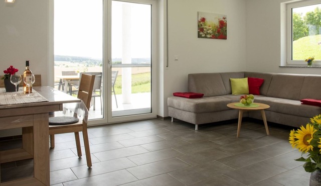 Ferienwohnung Mohnblume, 57 qm, 2 Schlafzimmer, Südterrasse, max. 4 Personen