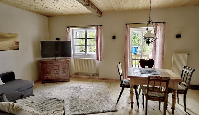 Ferienwohnung Nusseckerl, 42 qm Obergeschoss, Kombinierter Wohn- und Schlafraum