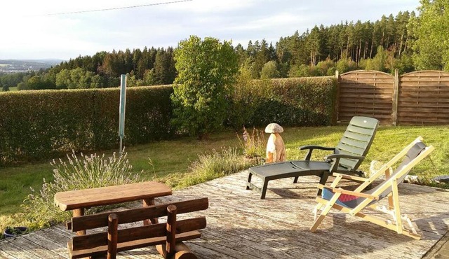 Ferienwohnung Steinwald Ausläufer mit Blick auf Kösseine