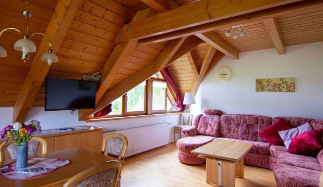 Ferienwohnung Weiherblick, 45qm, 1 Schlafzimmer, max. 4 Personen