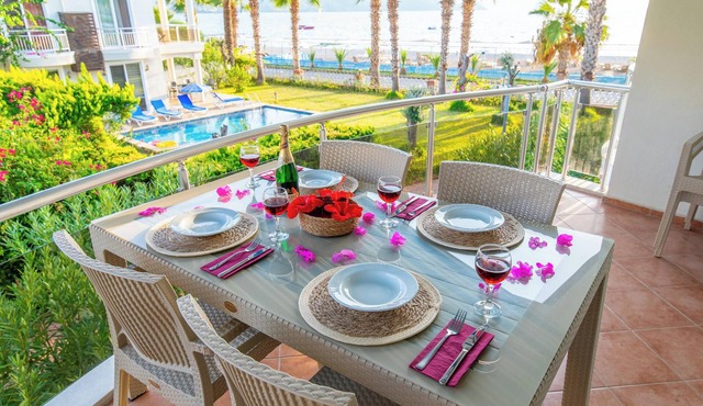 Fethiye calis beachfront apartment Sunset Beach Club Posedion 7