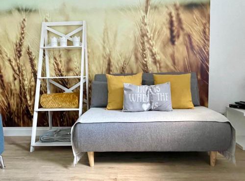 FeWo Studio 'Ein Bett im Kornfeld', Küche, 30qm, Souterrain