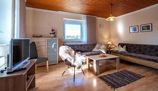 FeWo Weißensteinblick | Ebenerdige 2-Raum FeWo mit 40qm mit einer Terrasse