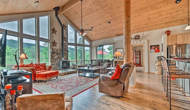 Fire Pit, Deck & Grill: Serene Prescott Cabin!