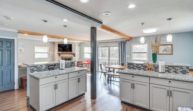 Fire Pit + Game Room: Spacious Poconos Retreat!