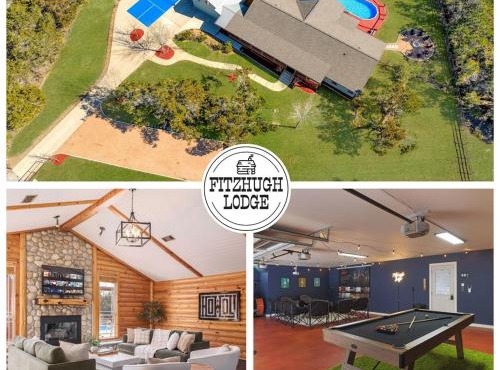 Fitzhugh Lodge Pool, Pickleball, Poker- Sleeps 16