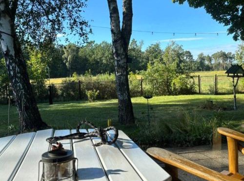 Flämingpanorama - Ländliches Gartenhaus mit Kamin und Naturpanorama 1200 qm komplett umzäunt