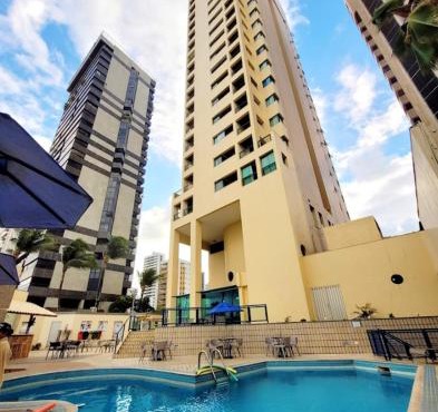 Flat 10 andar Hotel Caesar Towers acesso direto praia