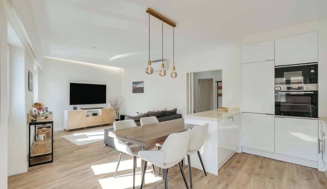 Flat w/Balcony & Workspace by HostWise