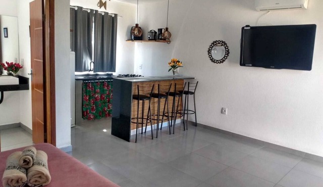 Flat1 Complete 5 minutes from the Taipu de Fora Swimming Pools