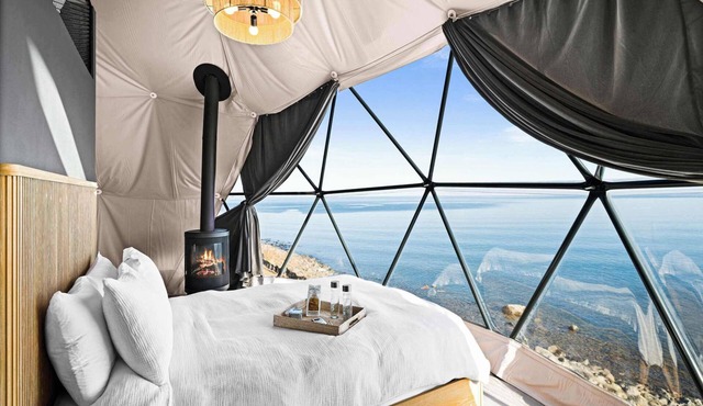 Float Above Lake Superior in Large Dome 10