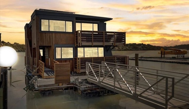 Floating condo 'A' on Sausalito's Richardson Bay.