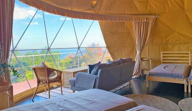 For 3 people 7m dome tent C overlooking Sagami B/Ito Shizuoka