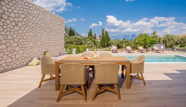 FORUM VILLAS CHIC MODERN STONE VILLA private pool nr Nidri and Beach