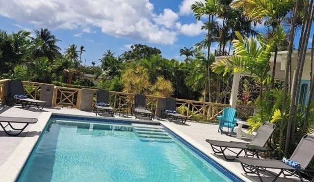 Four bed/3 bath villa in Holetown, Sleeps 8 adults +babies - 30ft private pool
