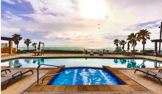 Front Beach Condo in the heart of Rosarito! All the action is steps away!