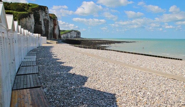 Front de mer 1, cosy studio with full sea view at Les Petites Dalles