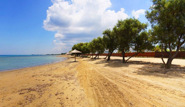 Front line on a beach villa
