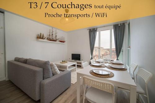Fully equipped apartment balcony sleeps 7 wifi