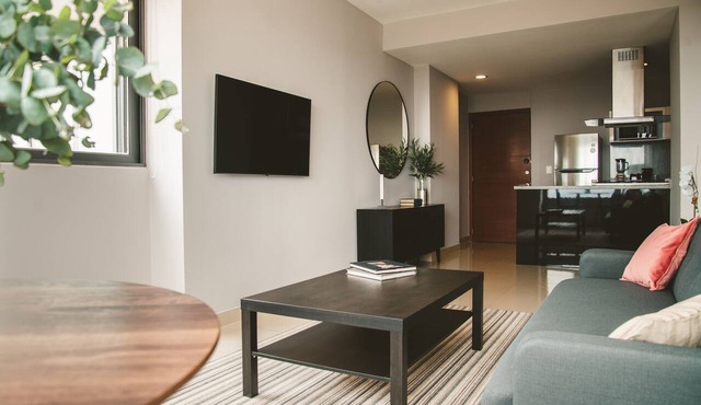 Fully equipped kitchen, high speed internet, comfy king-size bed and a sofa bed.