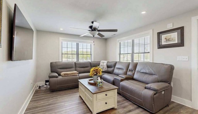 Fully renovated ranch home with large patio and firepit