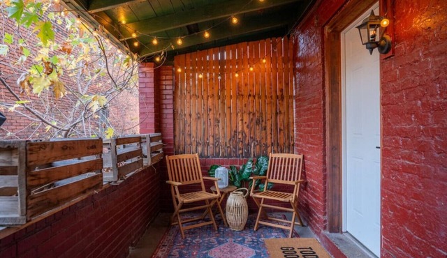 Fun Designer space with Patio!